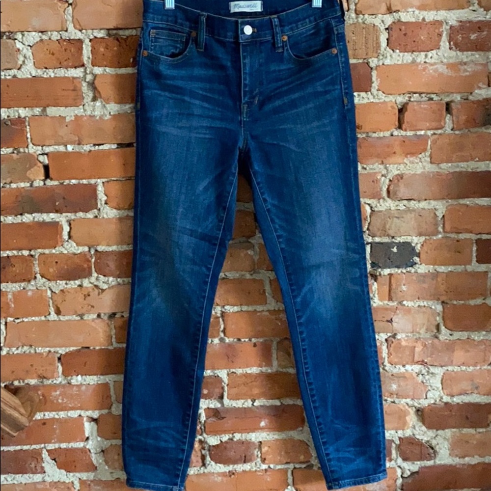 MADEWELL high riser skinny jean- lighter wash!